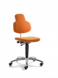 Mayer My Max 2206 S Arbeitsdrehstuhl / Kosmetikdrehstuhl / Drehstuhl in alu/orange Mayer My Max 2206 S Arbeitsdrehstuhl / Kosmetikdrehstuhl / Drehstuhl in alu/orange
