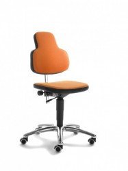 Mayer My Max 2206 S 447 Arbeitsdrehstuhl / Kosmetikdrehstuhl / Drehstuhl in alu/schwarz/orange Mayer My Max 2206 S 447 Arbeitsdrehstuhl / Kosmetikdrehstuhl / Drehstuhl in alu/schwarz/orange