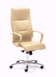 Mayer City Line Chefsessel / Drehsessel in Leder beige / chrom Mayer City Line Chefsessel / Drehsessel in Leder beige / chrom