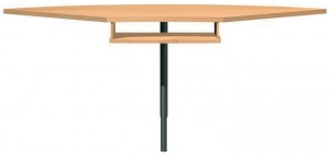 Pro Schreibtisch-Eckverbindung in Ahorn / silber 120 x 70-80 x 120 Pro Schreibtisch-Eckverbindung in Ahorn / silber 120 x 70-80 x 120