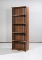 Chef Aktenregal in Walnuss 70 x 180 x 34 Chef Aktenregal in Walnuss 70 x 180 x 34