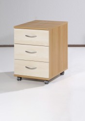 Chef Büro-Rollcontainer in Buche / Birke 40 x 58 x 50 Chef Büro-Rollcontainer in Buche / Birke 40 x 58 x 50