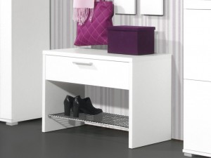 Prima Schuhbank / Schuhregal für Garderobe in weiß 75 x 50 x 35 Prima Schuhbank / Schuhregal für Garderobe in weiß 75 x 50 x 35