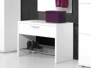 Medina Schuhbank für Garderobe / Diele / Flur in weiß 75 x 50 x 35 Medina Schuhbank für Garderobe / Diele / Flur in weiß 75 x 50 x 35