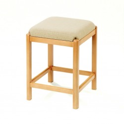 Necke Massiv-Holz-Hocker / Sitzhocker / Küchenhocker erle / beige Necke Massiv-Holz-Hocker / Sitzhocker / Küchenhocker erle / beige