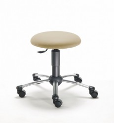 Mayer Funktion 1250 08 Arzthocker / Praxishocker / Drehhocker in perlsilber / Kunstleder beige Mayer Funktion 1250 08 Arzthocker / Praxishocker / Drehhocker in perlsilber / Kunstleder beige