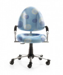 Mayer Freaky verstellbarer Kinder- / Jugenddrehstuhl perlsilber / hellblau gemustert Mayer Freaky verstellbarer Kinder- / Jugenddrehstuhl perlsilber / hellblau gemustert