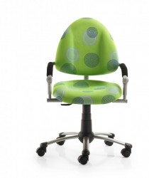 Mayer Freaky verstellbarer Kinder- / Jugenddrehstuhl perlsilber / grün gemustert Mayer Freaky verstellbarer Kinder- / Jugenddrehstuhl perlsilber / grün gemustert