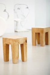 Jan Kurtz Java Hocker Teak massiv, Unikat Jan Kurtz Java Hocker Teak massiv, Unikat