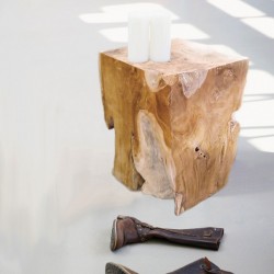 Jan Kurtz Dikabolo Hocker Teak massiv, Unikat Jan Kurtz Dikabolo Hocker Teak massiv, Unikat
