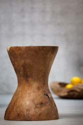 Jan Kurtz DIABOLO Hocker rund - Teak massiv, Unikat Jan Kurtz DIABOLO Hocker rund - Teak massiv, Unikat
