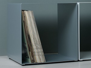Jan Kurtz CUBUS Regal-Würfel Stahlblech luna-silber Jan Kurtz CUBUS Regal-Würfel Stahlblech luna-silber