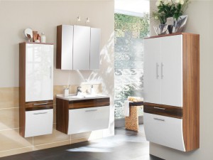 Design Badezimmer Badmöbel Badezimmermöbel inkl. Beleuchtung Waschtisch Hochglanzfront 4tlg. NEU Design Badezimmer Badmöbel Badezimmermöbel inkl. Beleuchtung Waschtisch Hochglanzfront 4tlg. NEU